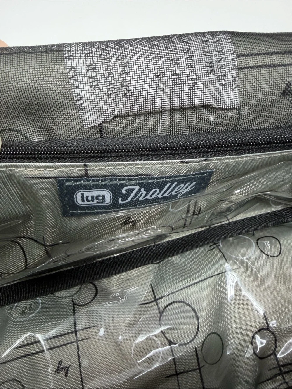 Lug Trolley Cosmetic Bag Red and Black Buffalo Check